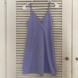 Purple floral dress
